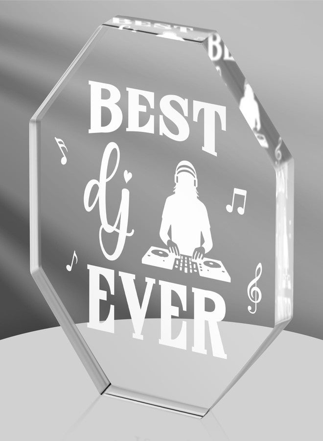 WATINC Appreciation Gifts Award for DJ - Thank You Disc Jockey Gifts, Acrylic Music Deejay Plaque Table Sign, Djing Centerpiece Desk Accessories for Birthday, Thanksgiving Day - Image 1